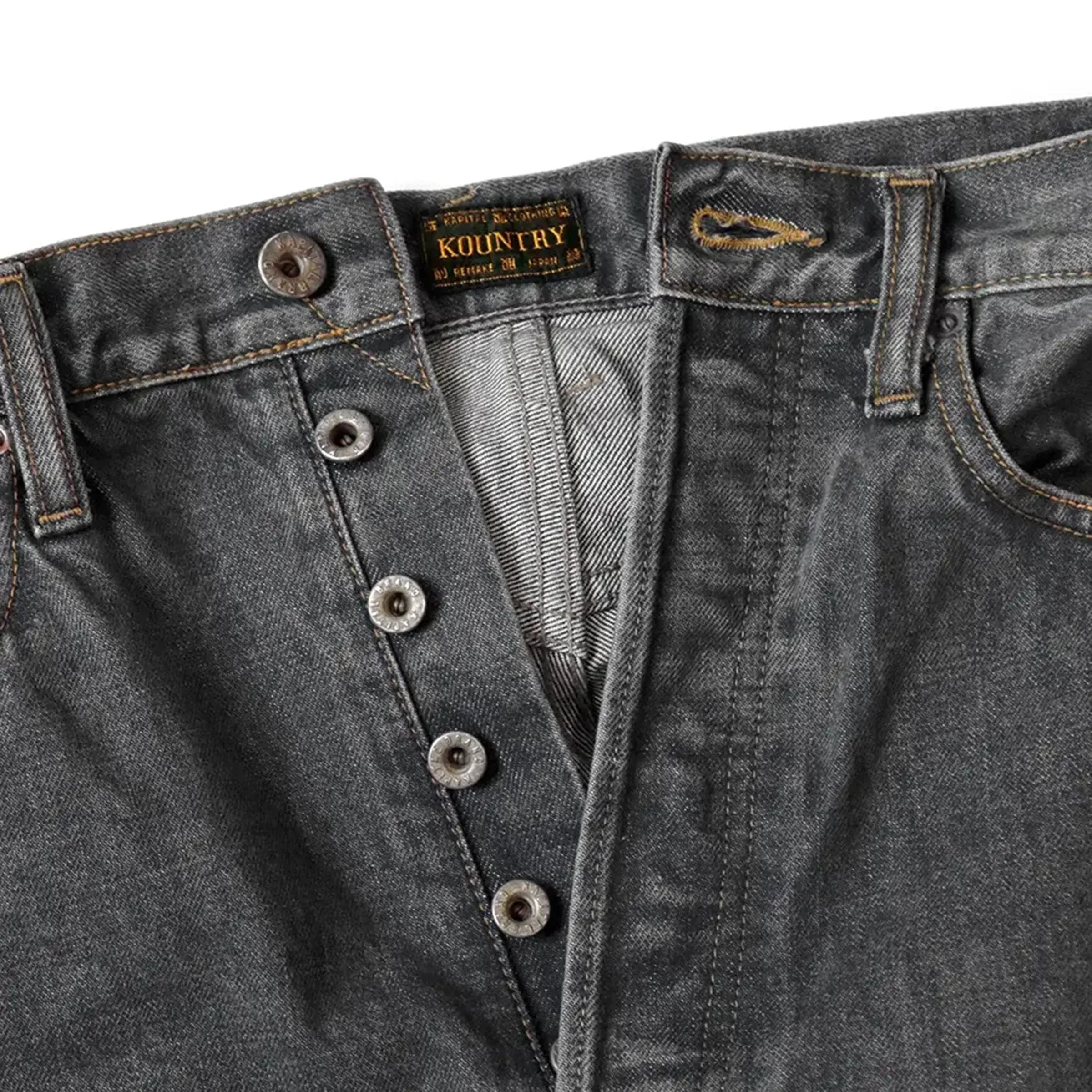 14OZ BLACK DENIM MEXICAN TUXEDO 5P OKAGILLY