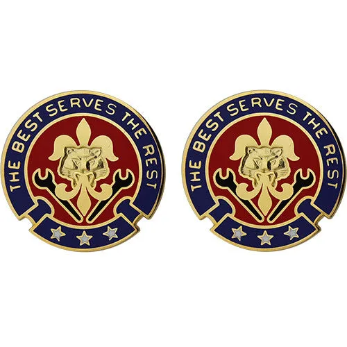 176th Support Battalion Unit Crest (The Best Serves the Rest) - Sold in Pairs