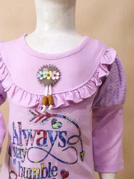 1Yr - 4Yrs Kind Light Purple Suit For Girls BGF GS51