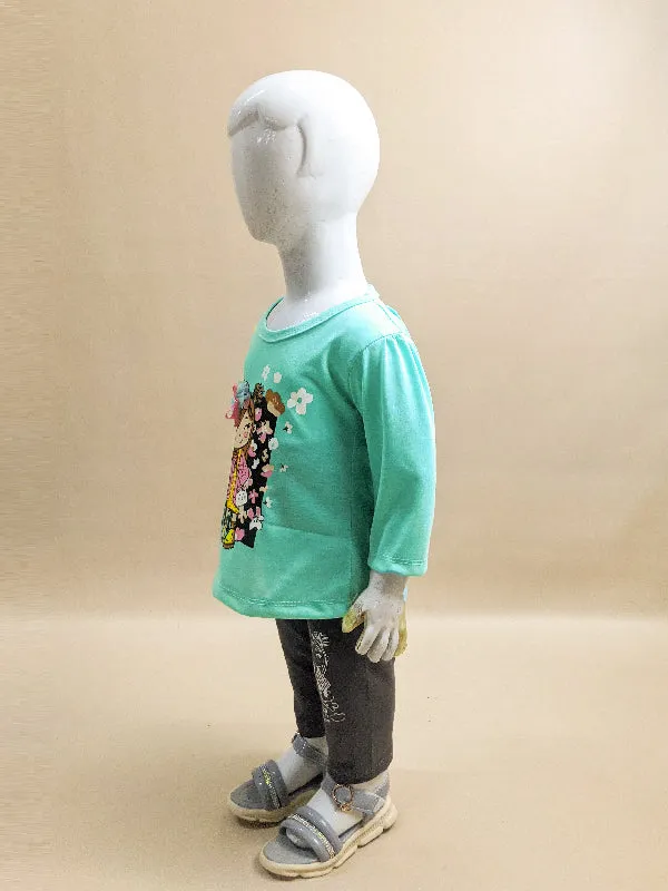 1Yr - 4Yrs Light Green Suit For Girls RG GS73