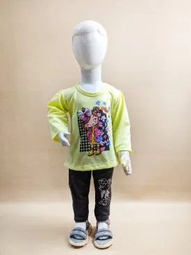 1Yr - 4Yrs Light Yellow Suit For Girls RG GS73