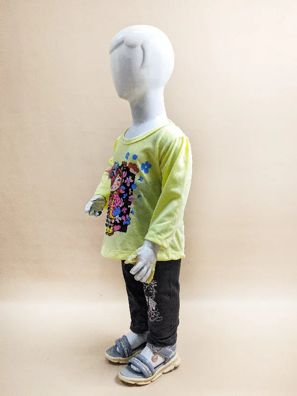 1Yr - 4Yrs Light Yellow Suit For Girls RG GS73