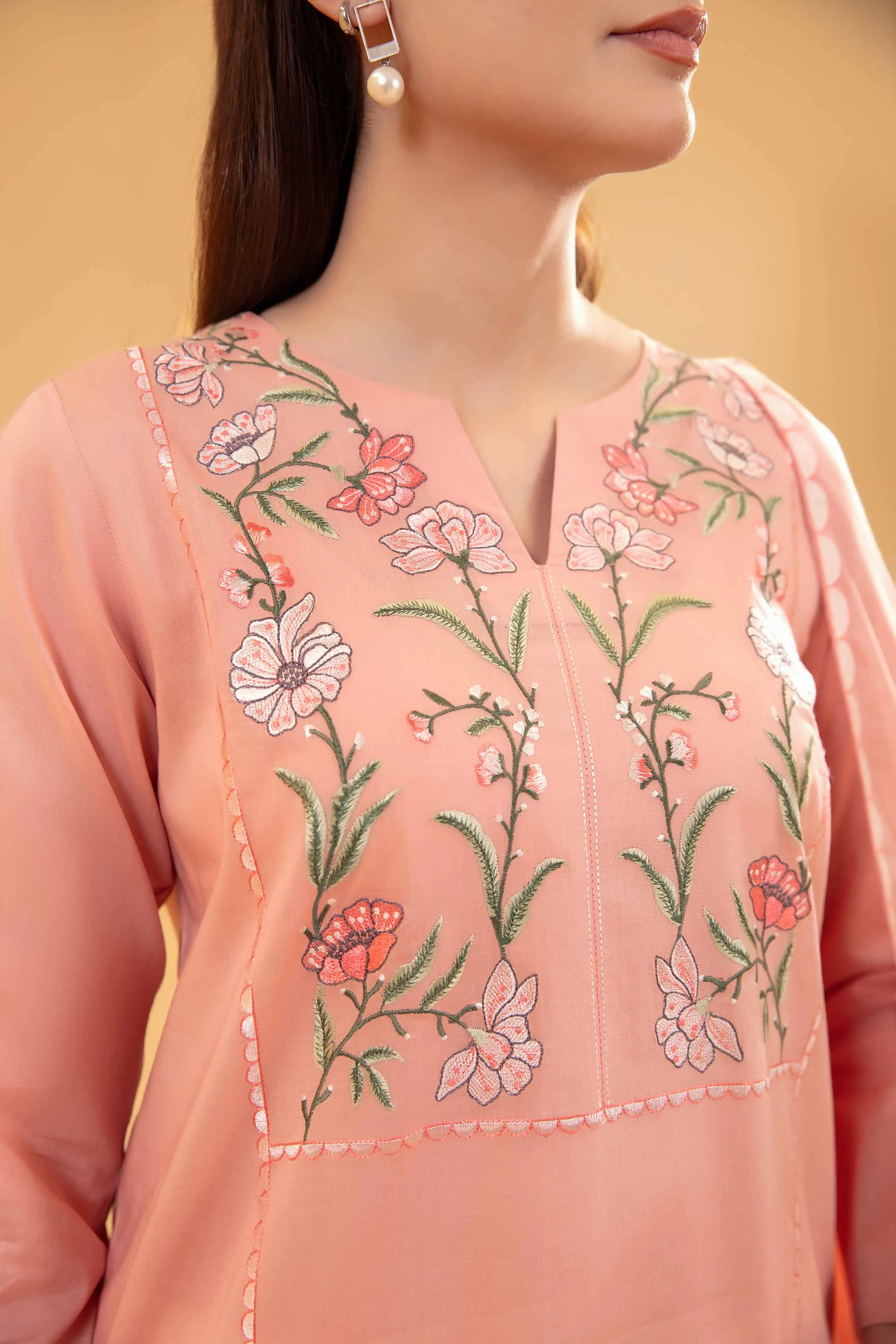 2 Piece - Embroidered Suit - PE24-52