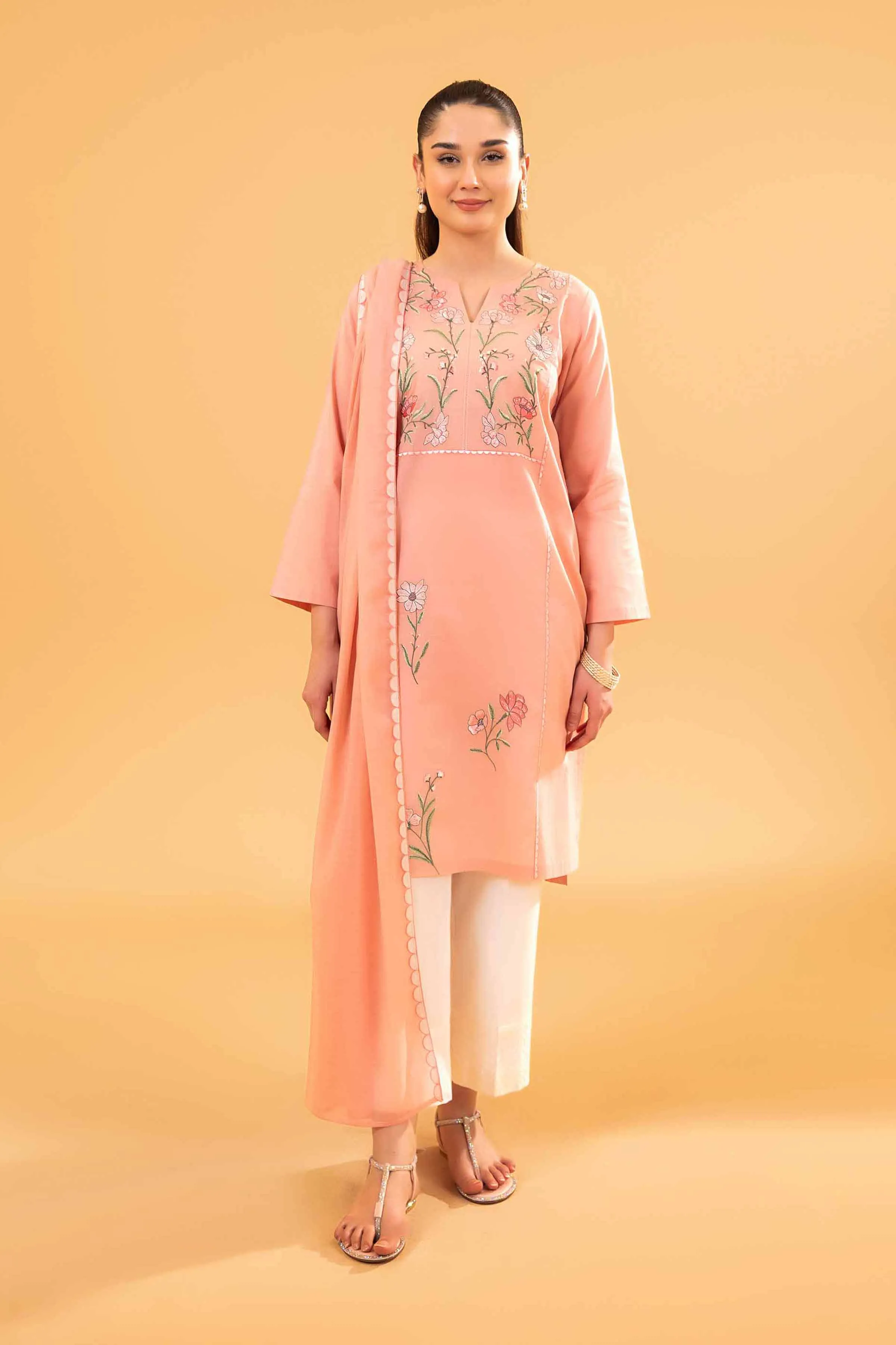 2 Piece - Embroidered Suit - PE24-52
