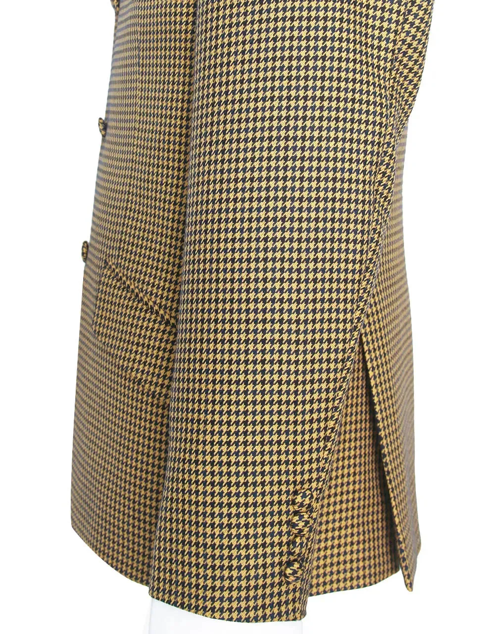 3 Piece Suit - Brown And Black Houndstooth Suit