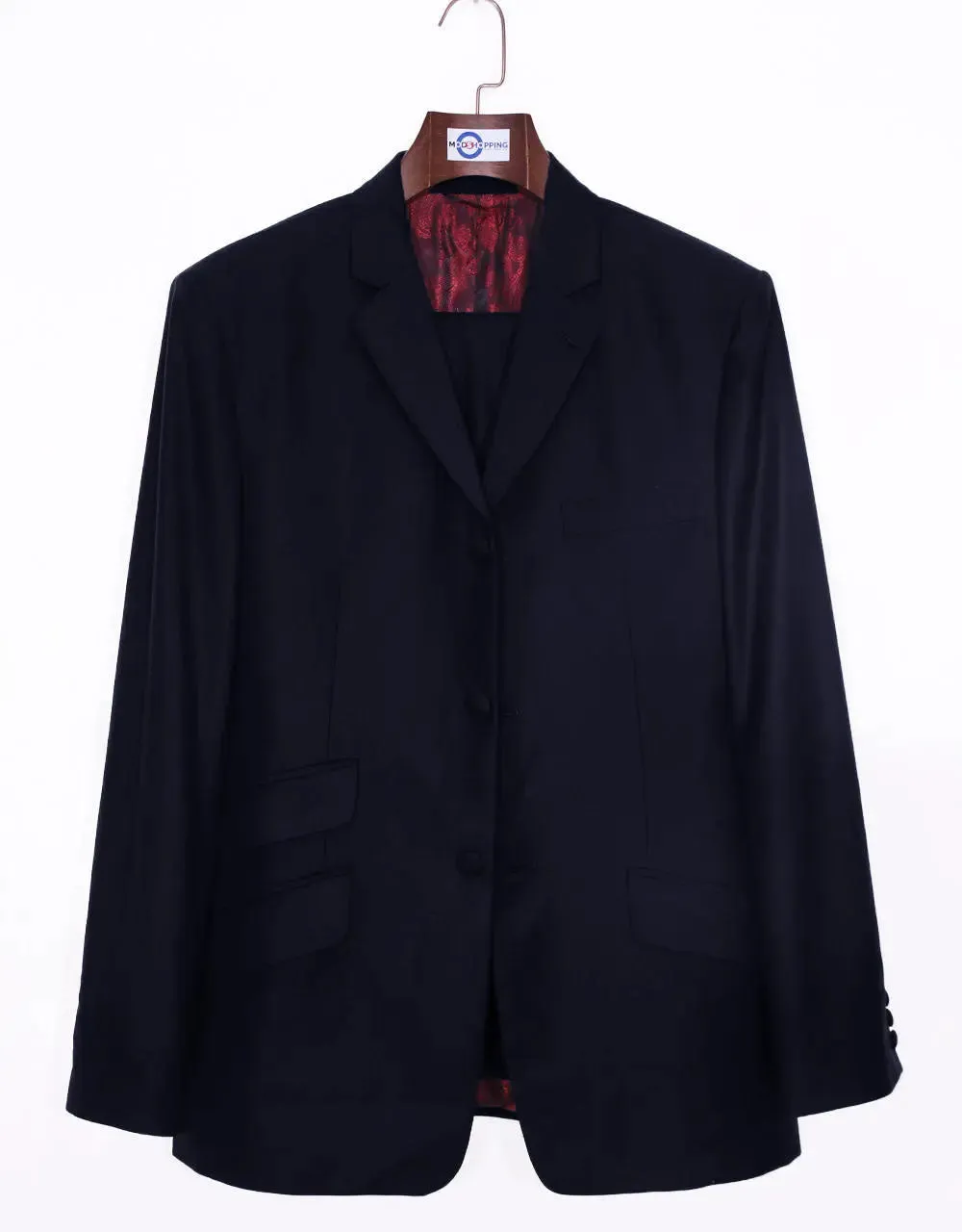 3 Piece Suit Essential Dark Navy Blue Suit