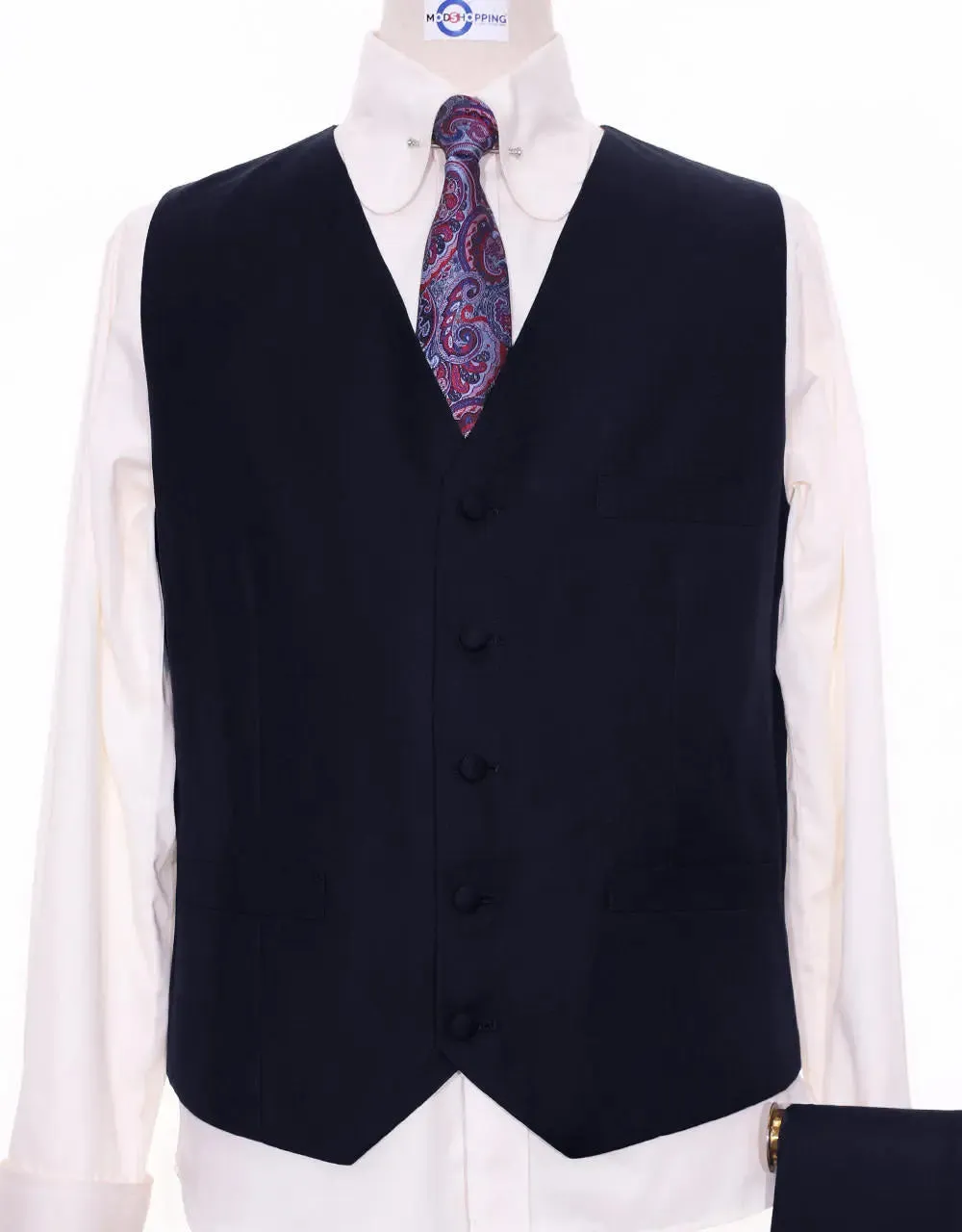 3 Piece Suit Essential Dark Navy Blue Suit