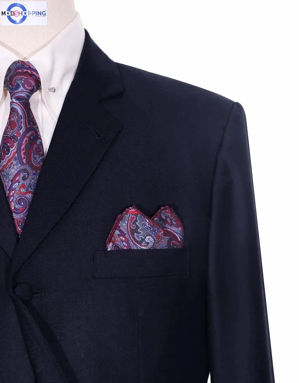 3 Piece Suit Essential Dark Navy Blue Suit