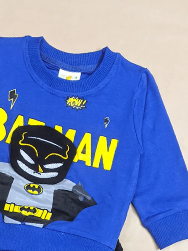 3Mth - 9Mth Batman Royal Blue Baba Suit For Newborns NBS147