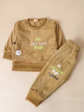 3Mth - 9Mth Fun Brown Baba Suit For Newborns AJ NBS135