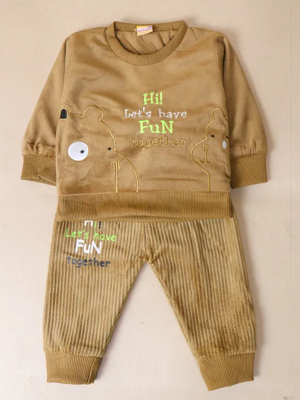 3Mth - 9Mth Fun Brown Baba Suit For Newborns AJ NBS135