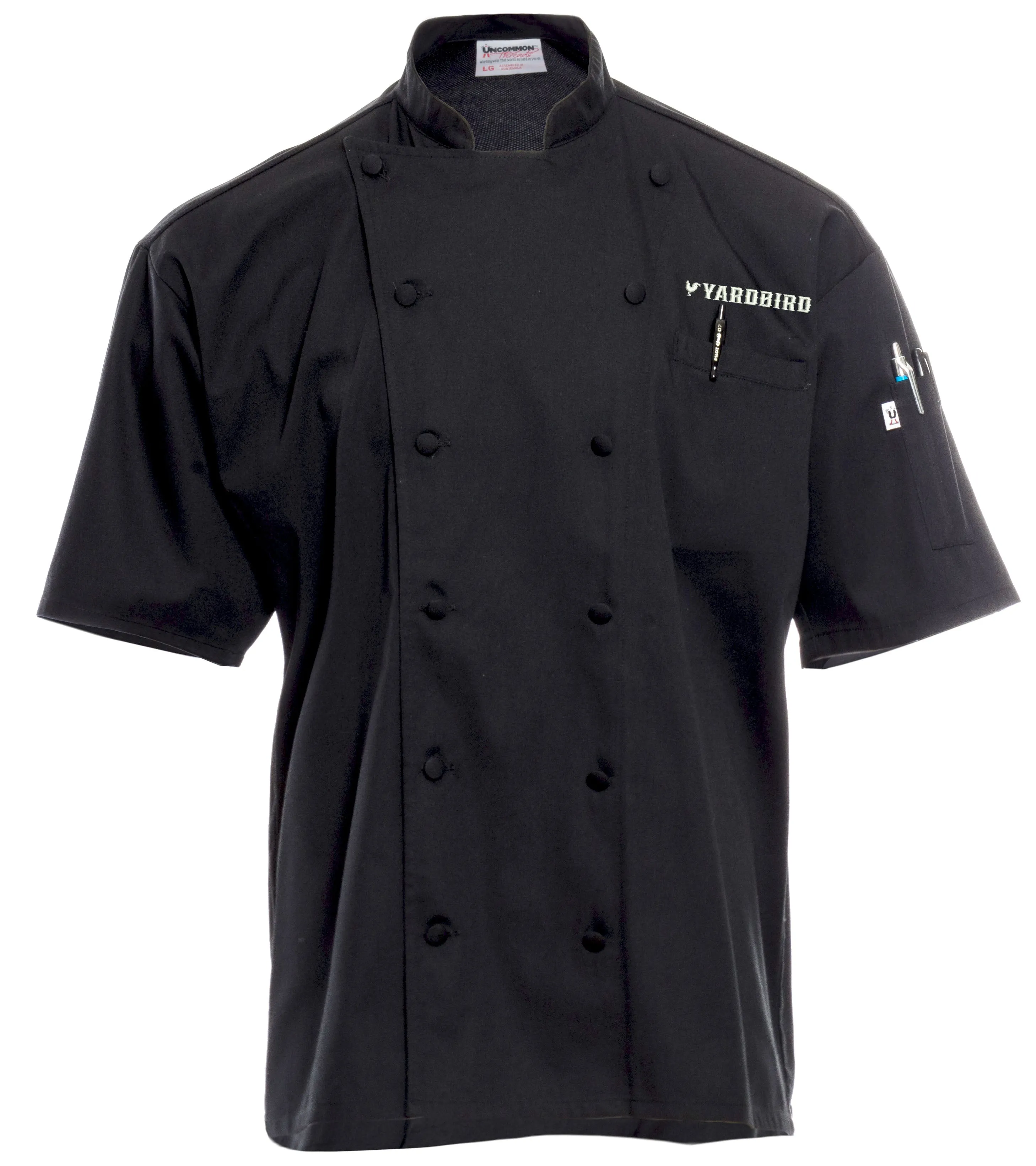 4651 Short Sleeve Black Trainee Chef Coat