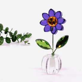 Acrylic Daisy 20, Purple