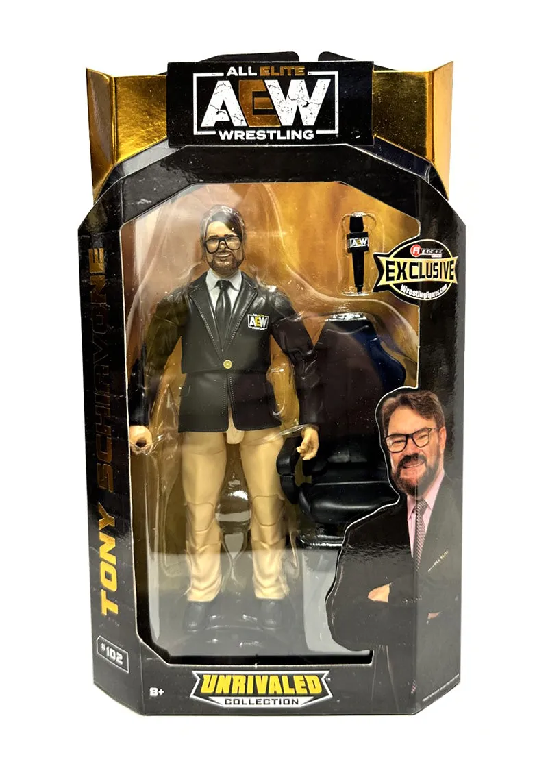 AEW : Tony Schiavone "It's Sting!!" Ringside USA Exclusive Figure * Hand Signed *