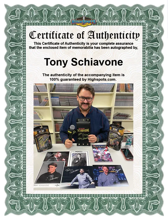 AEW : Tony Schiavone "It's Sting!!" Ringside USA Exclusive Figure * Hand Signed *