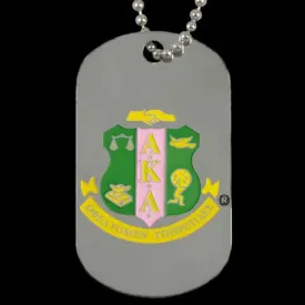 AKA Silver Double Sided Dog Tag
