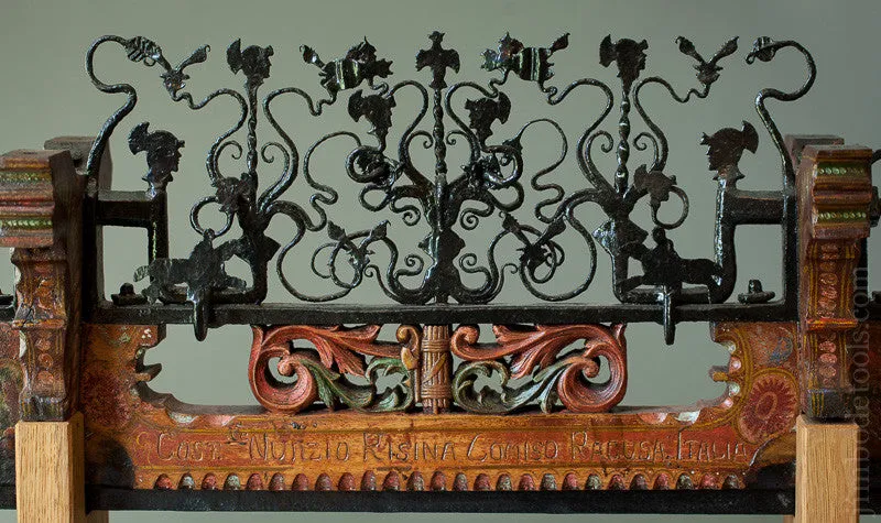 Amazing Early Ornate Decorated Horse Drawn Street Vendor's Fruit Wagon Axle - 55131