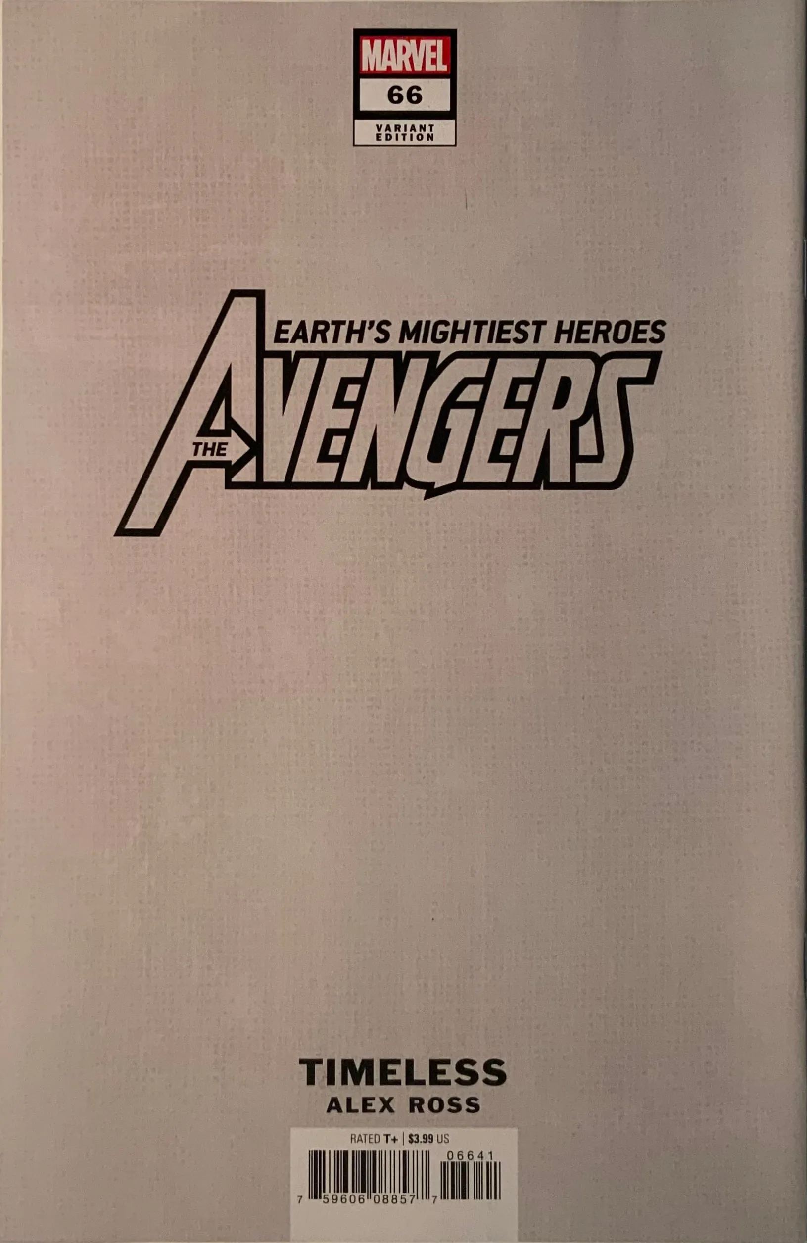 AVENGERS (2018) #66 ROSS TIMELESS ULTRON VARIANT COVER