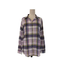 Banana Republic Purple Checked Collared Shirt | Like New |