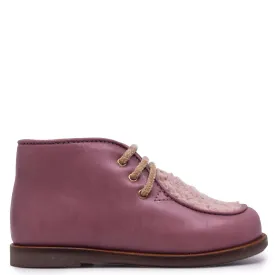 Beberlis Pink Shearling Baby Bootie