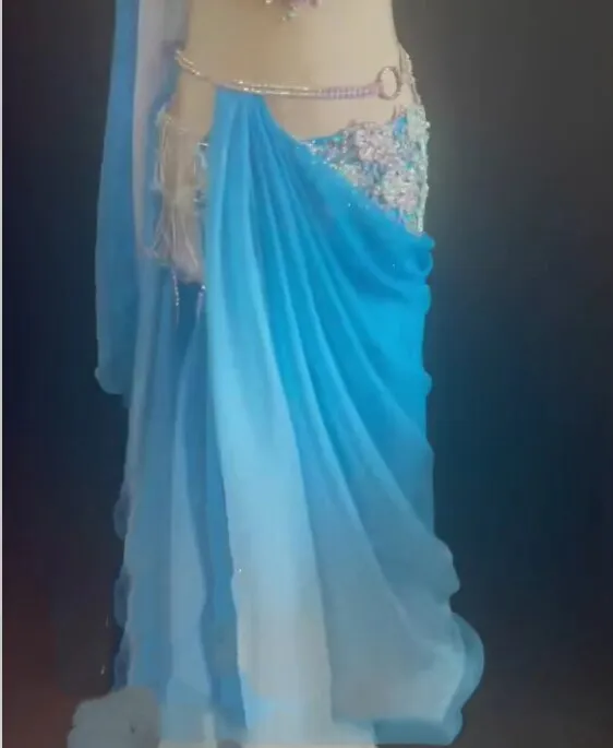 Belly Dance Costume Women High-End Custom Senior Bra Tencel Long Skirt 2pcs Female Children Oriental Belly Dancing Wear Outfit