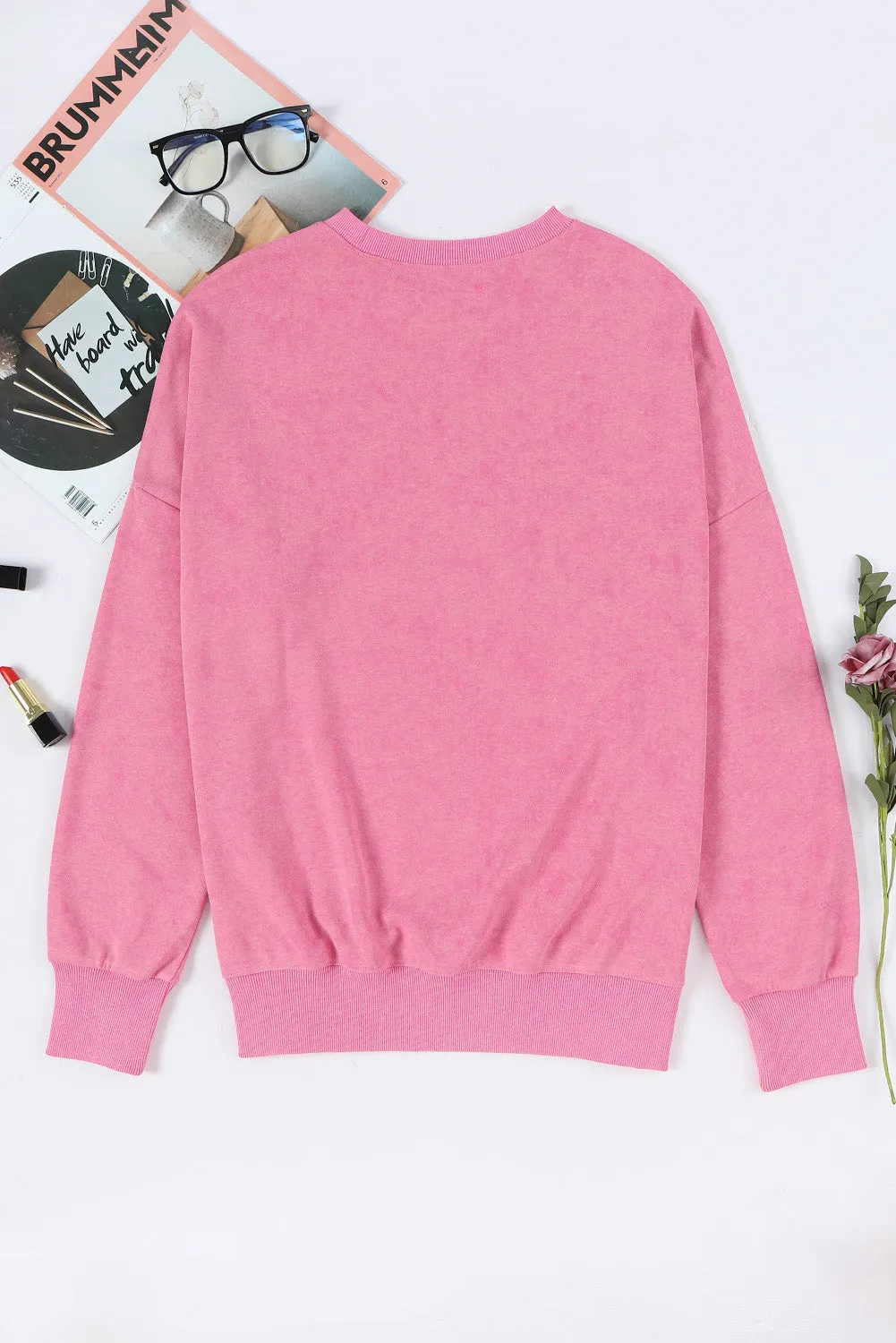 Bishop Sleeve Slit Sweatshirt