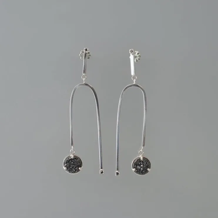 BLACK DIAMOND AND DRUZY MOBILE EARRING