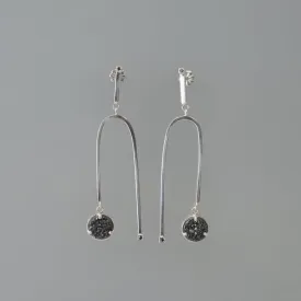 BLACK DIAMOND AND DRUZY MOBILE EARRING