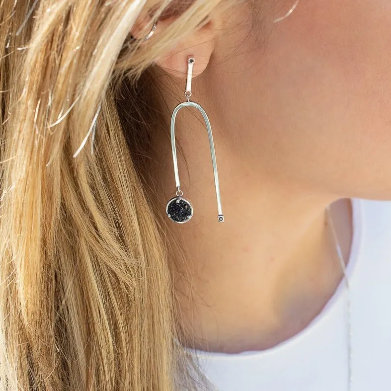 BLACK DIAMOND AND DRUZY MOBILE EARRING