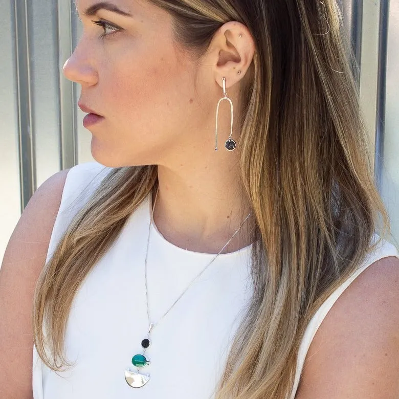 BLACK DIAMOND AND DRUZY MOBILE EARRING