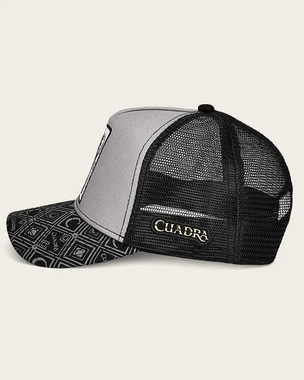black elephant patch cap