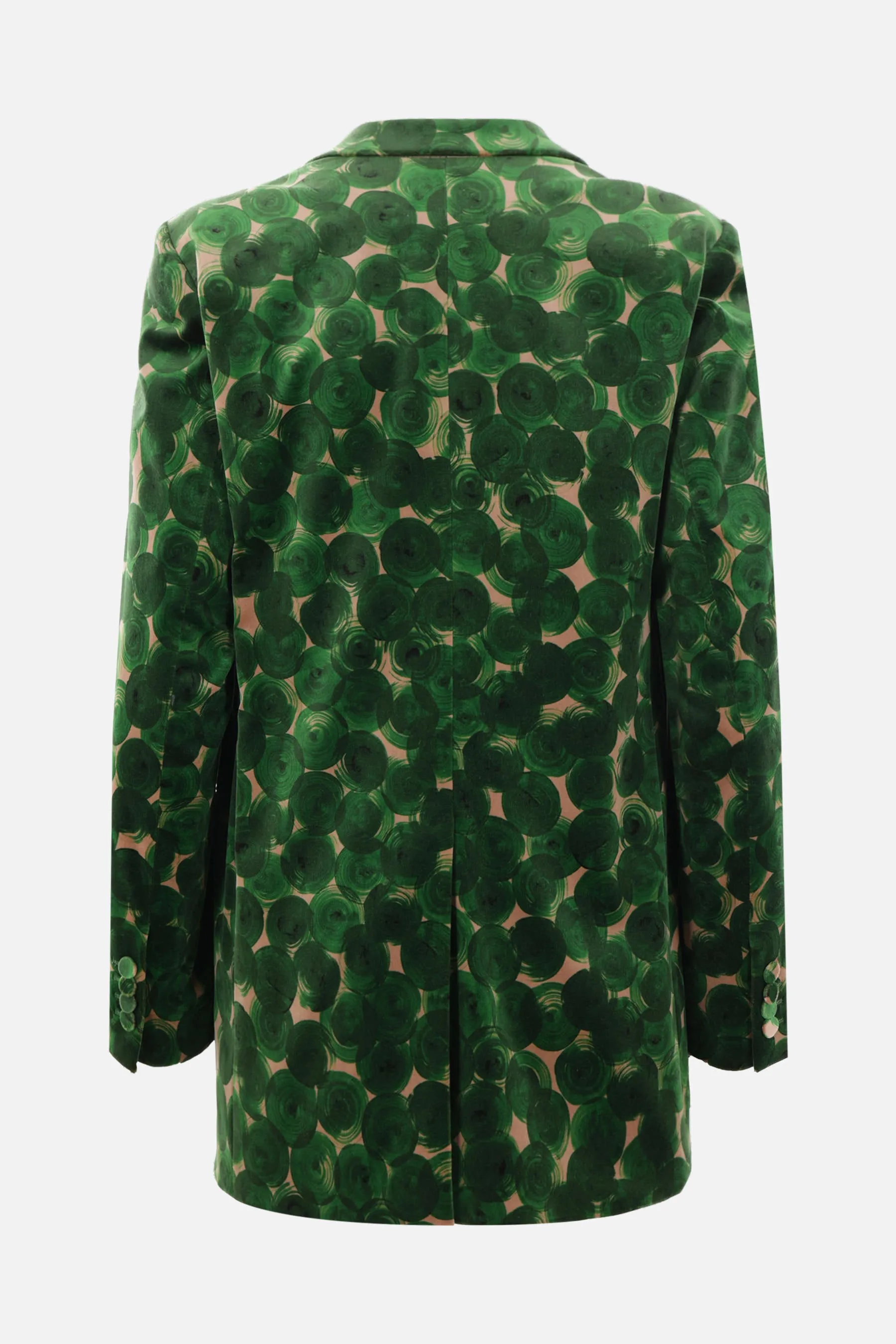 Blanchets single-breasted velvet jacket
