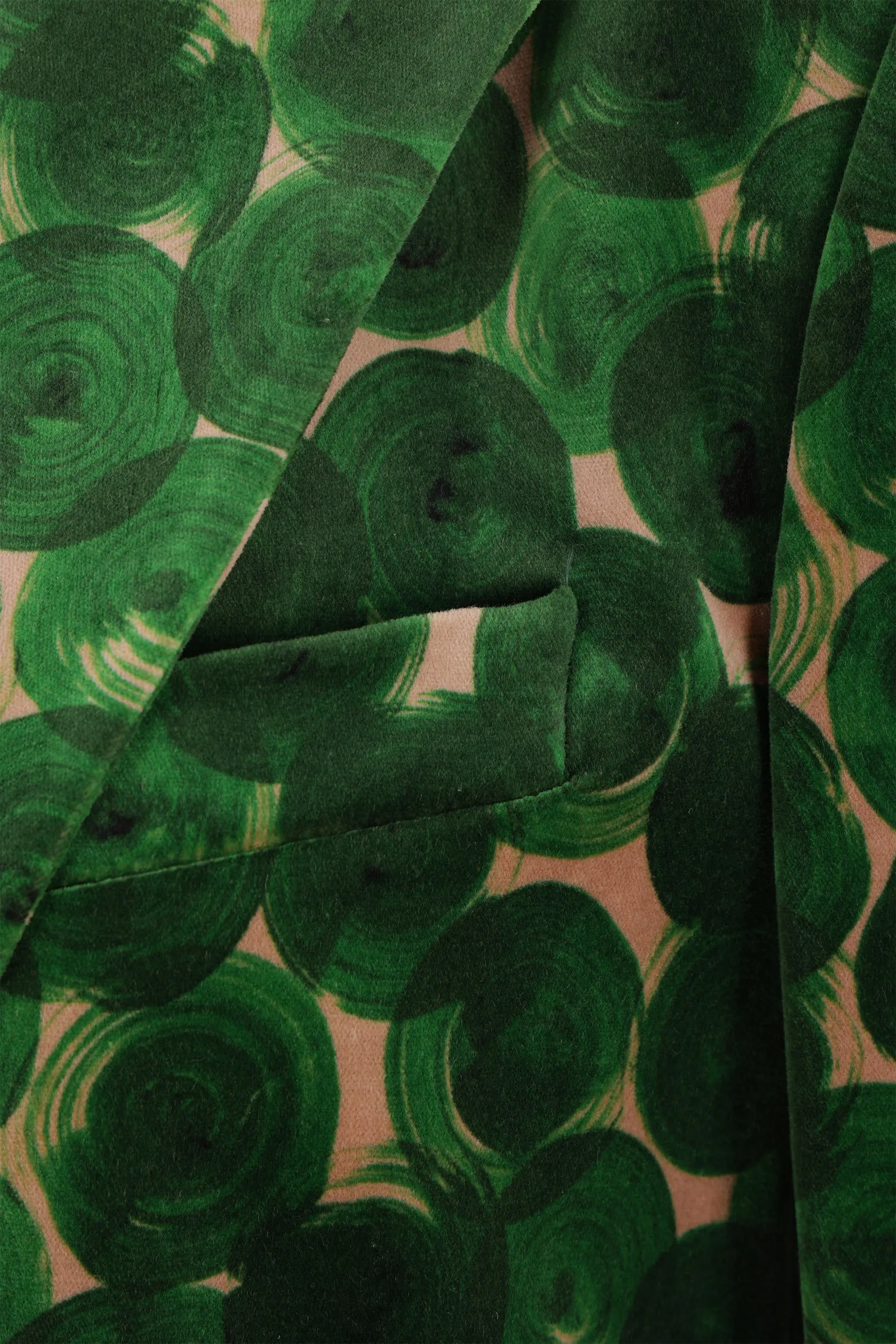 Blanchets single-breasted velvet jacket