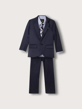 Blue Giraffe Boys Multi Collar Solid Suit