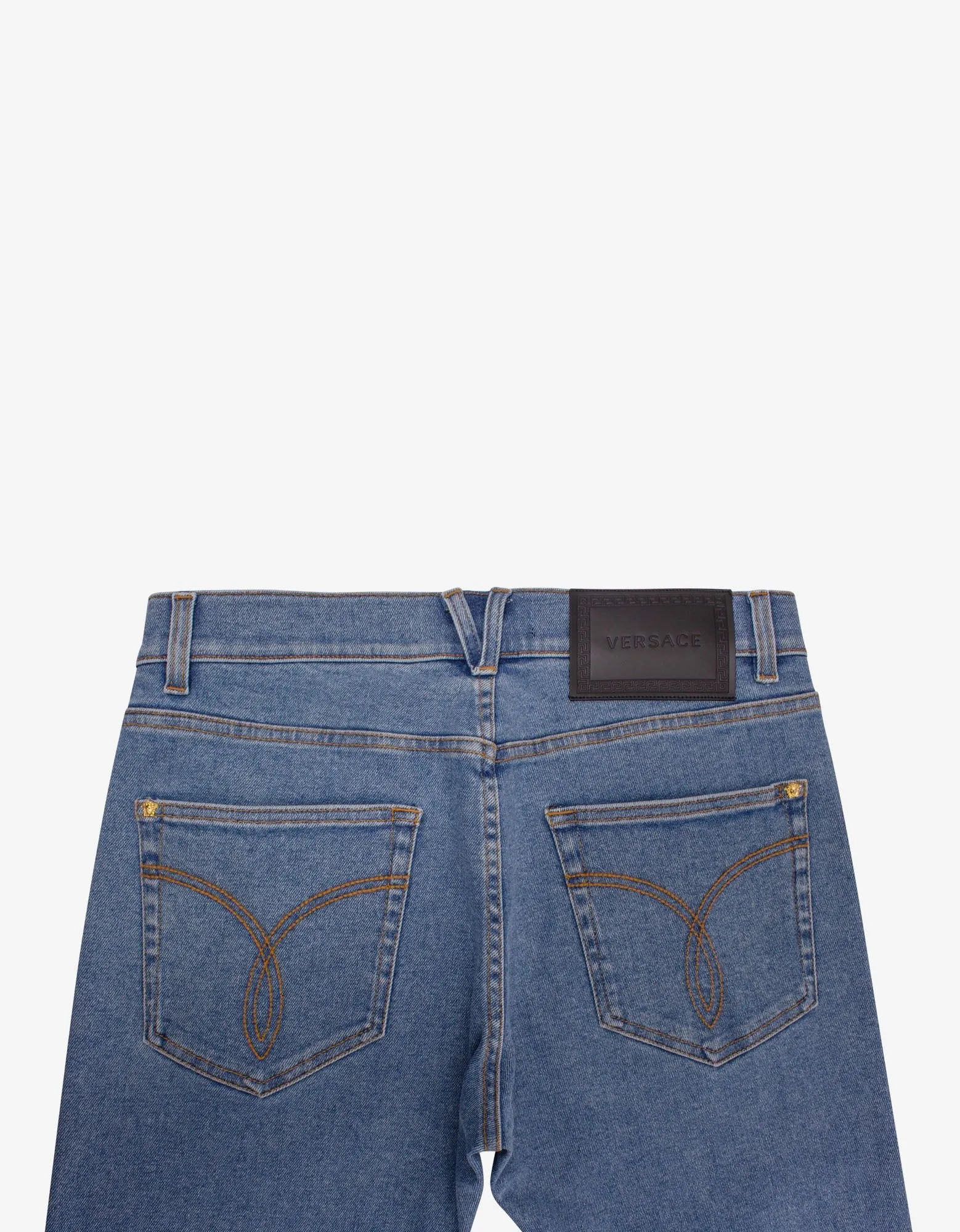 Blue Stretch-Denim Slim Jeans