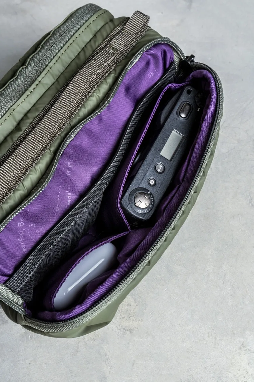 Bottle Sacoche / Puffer / Black / Bungee Strap Future Blue