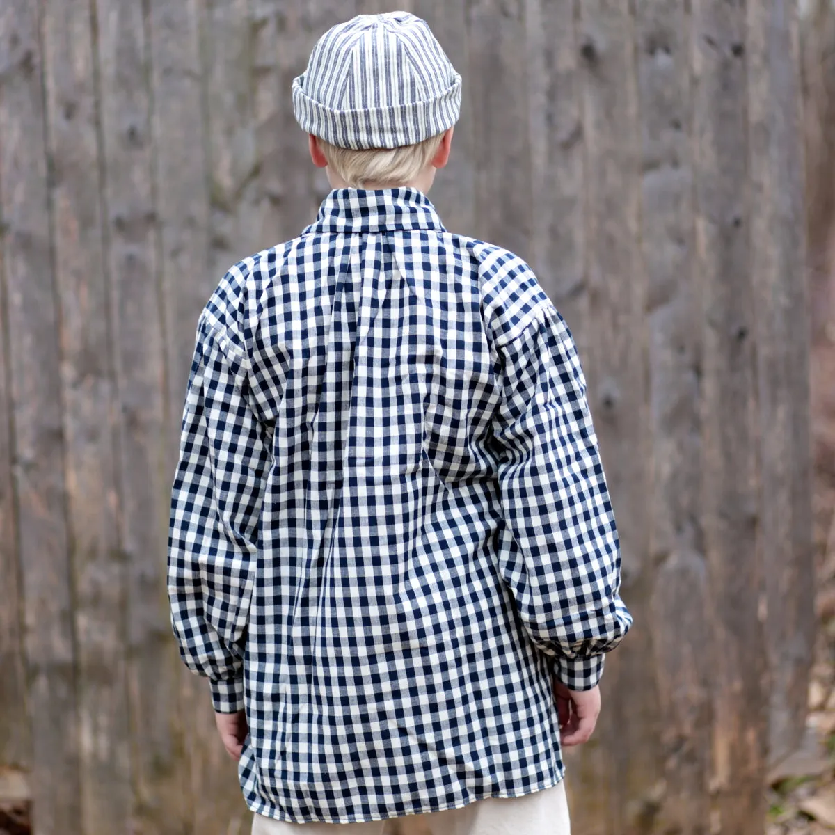 Boys' Workshirt Blue Checked