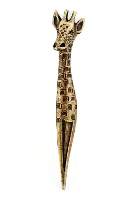 Brass Giraffe Letter Opener