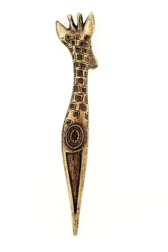Brass Giraffe Letter Opener