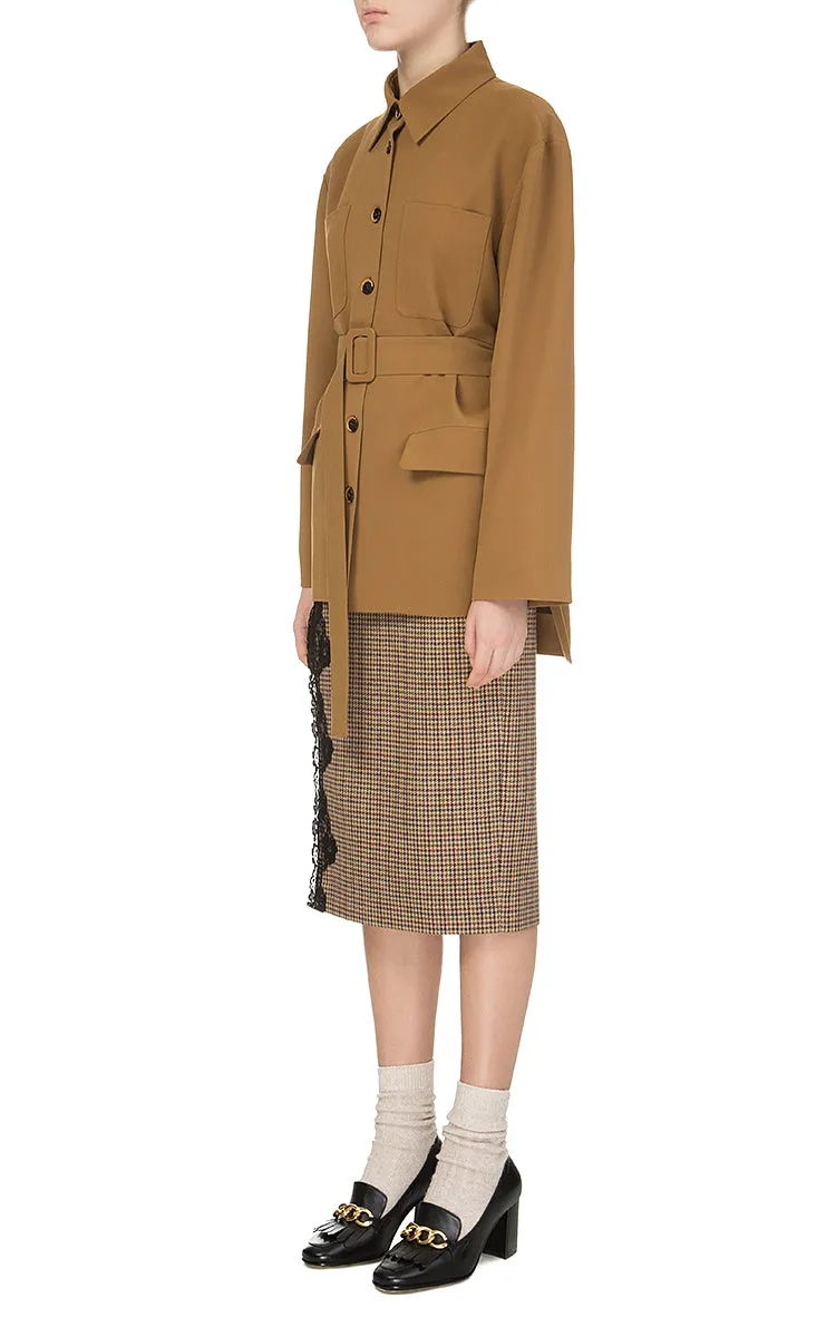 Brown Jacket-Blouse