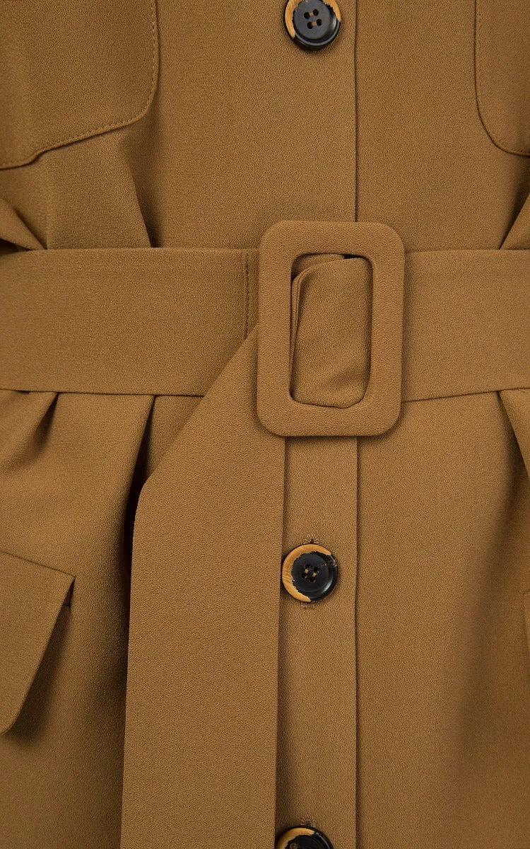 Brown Jacket-Blouse