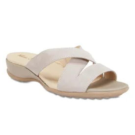 Caddy Sandal in Light Grey Nubuck