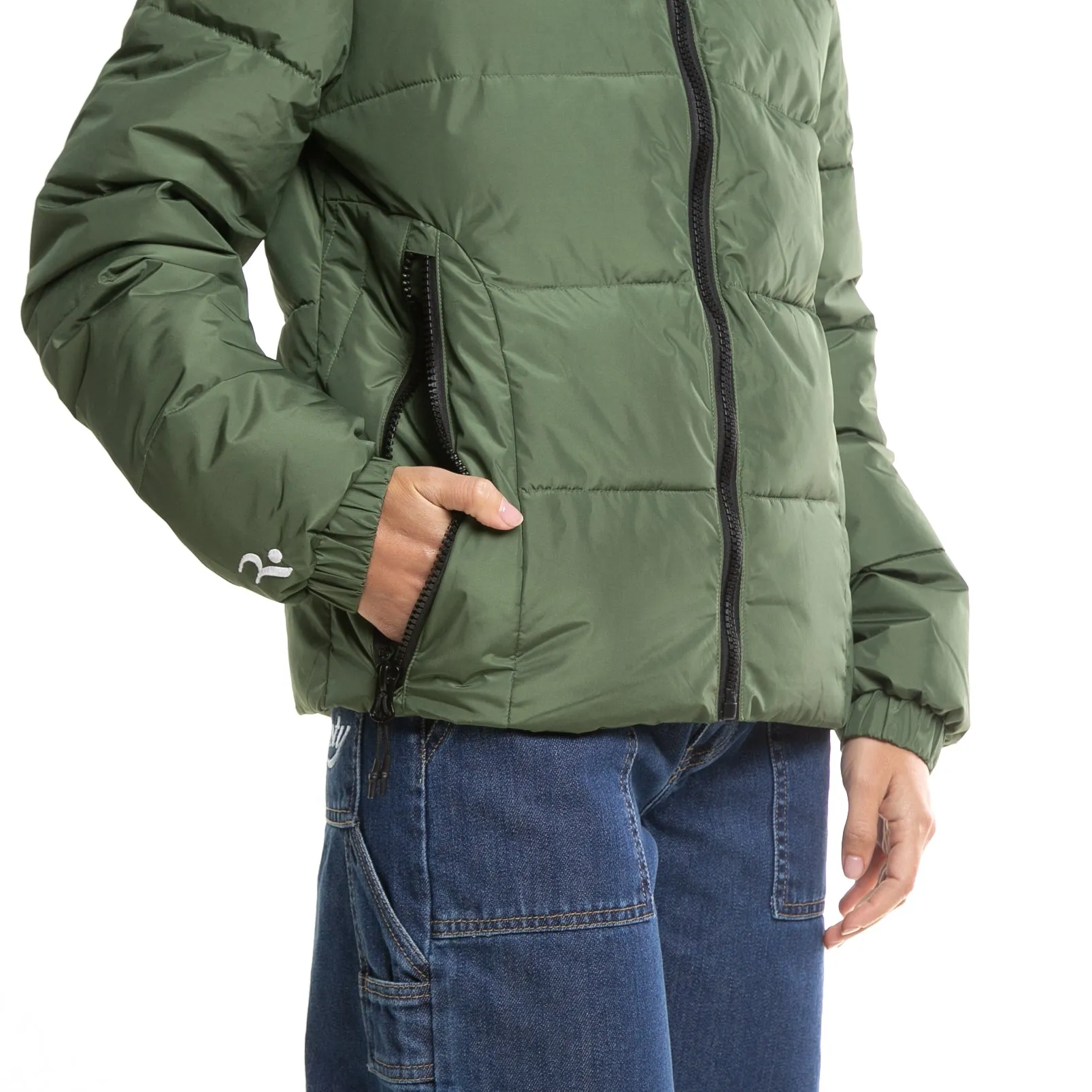 Campera Abrigo Rusty Stella Puffer Coat Ld* Army