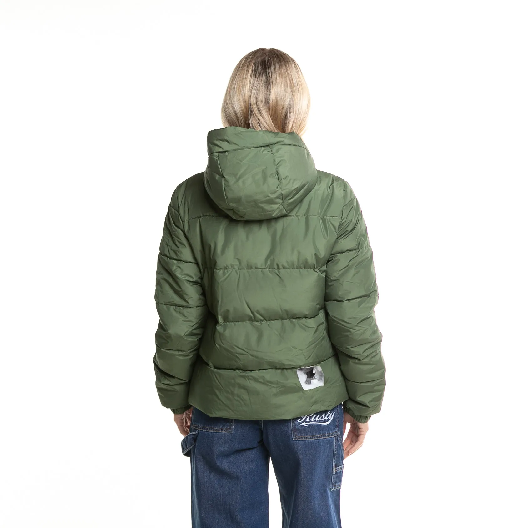 Campera Abrigo Rusty Stella Puffer Coat Ld* Army