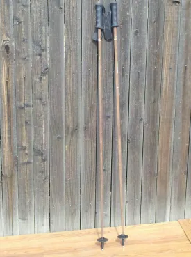 Carbon Fiber - Bamboo Ski Poles - NEW
