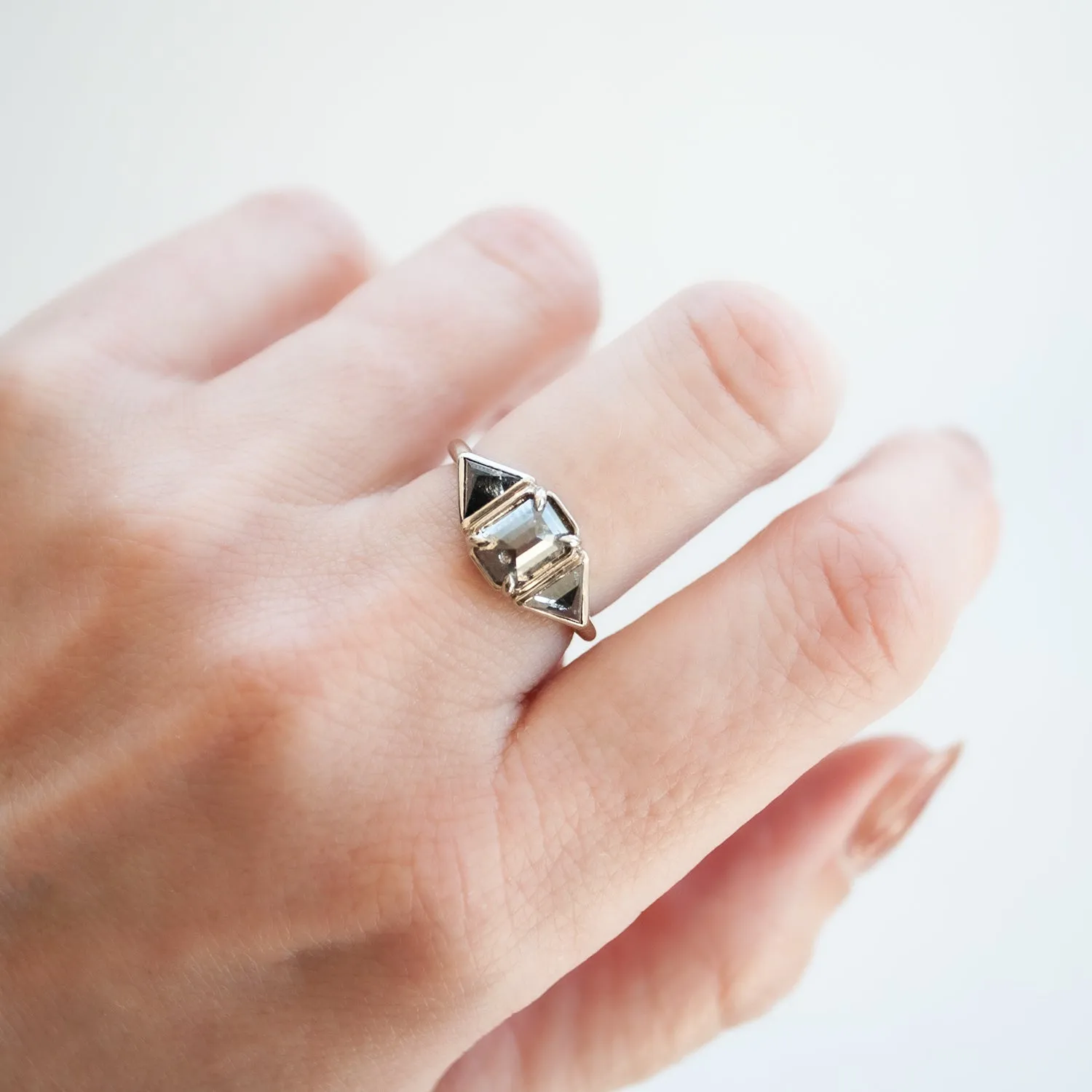 Cathedral Diamond Ring
