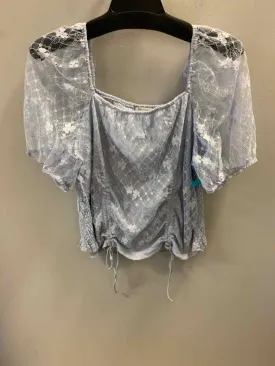 CATO PLUS SIZES Size 18/20W LT BLUE Floral TOP