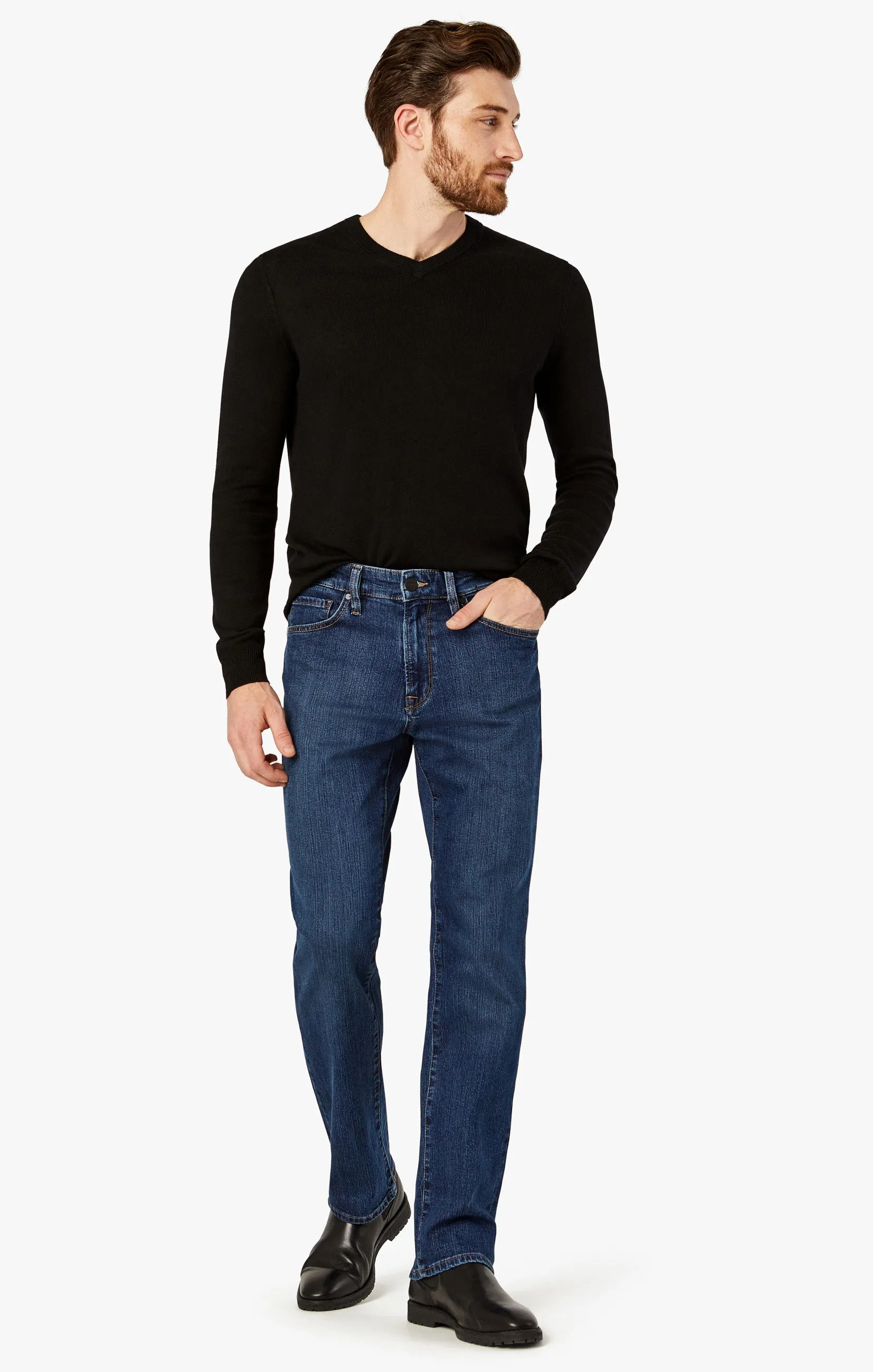 Charisma Relaxed Straight Jeans In Mid Comfort