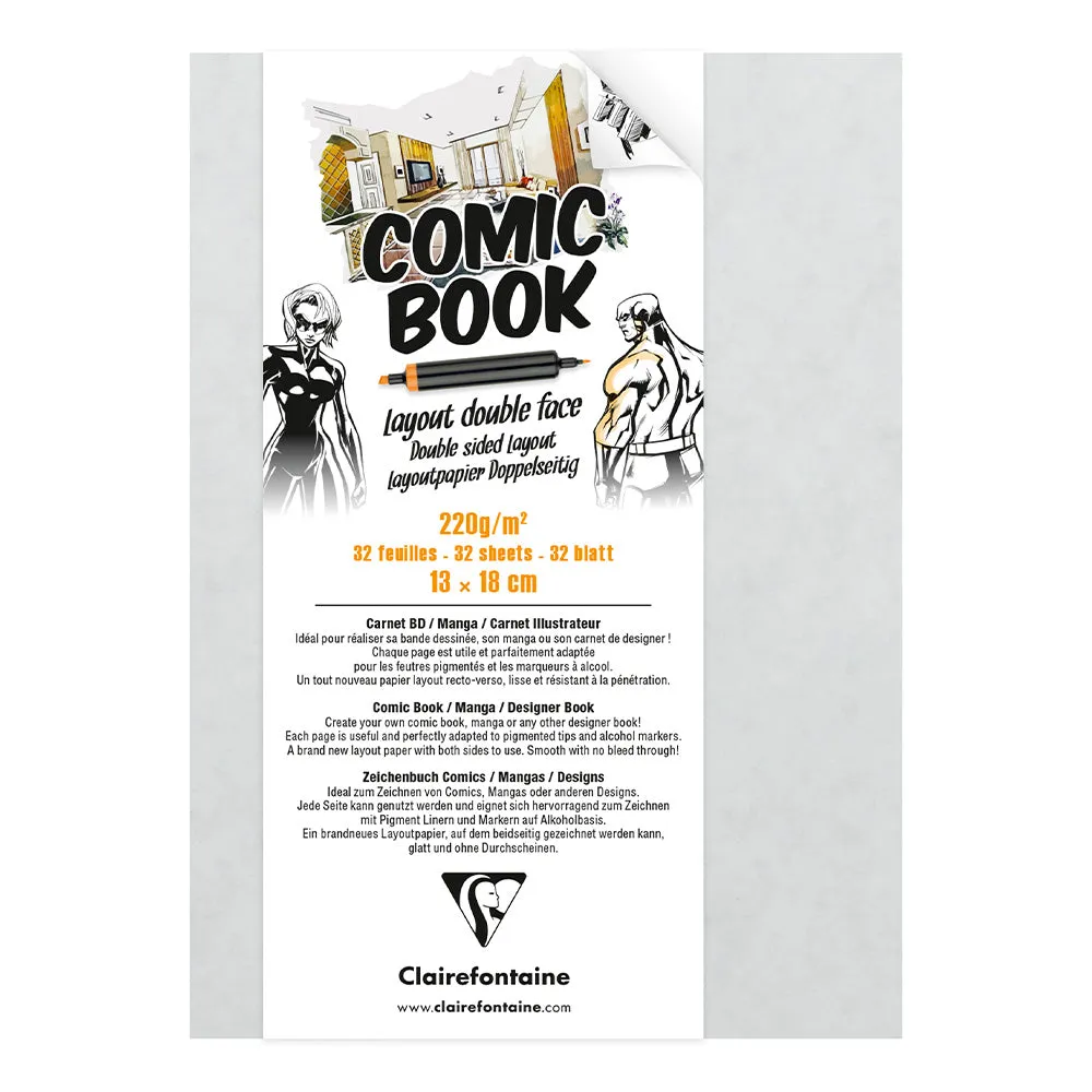 Clairefontaine Double Sided Layout Book 13x18 32 Sheets