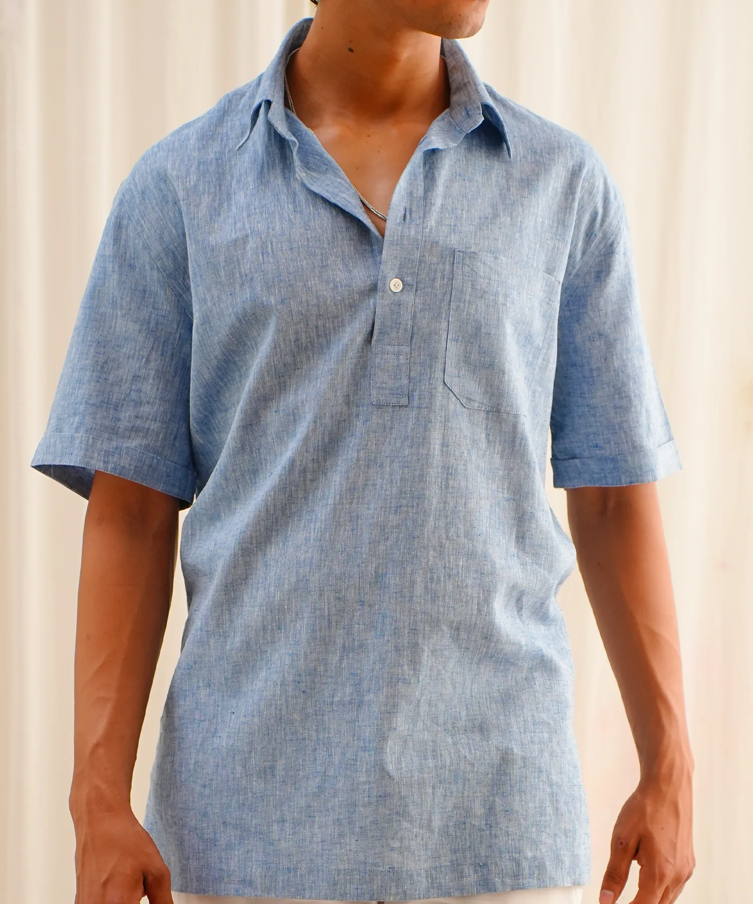 Classic Carolina Blue Linen